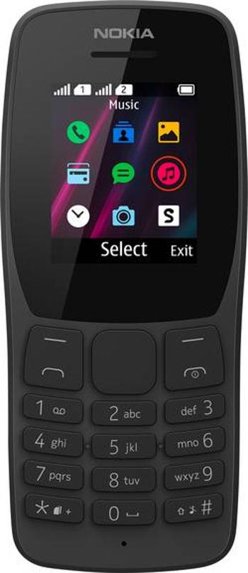 Nokia 110 mobilní telefon Dual SIM černá