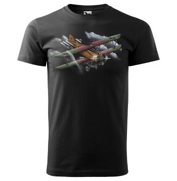 Tričko Albatros D.III (Velikost: 4XL, Typ: pro muže, Barva trička: Černá)