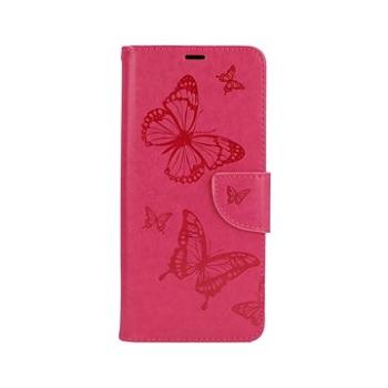 TopQ Samsung A12 knížkové Butterfly růžové 63462 (Sun-63462)