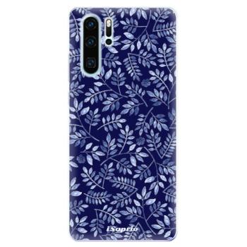 Odolné silikonové pouzdro iSaprio - Blue Leaves 05 - Huawei P30 Pro
