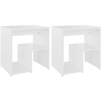 SHUMEE Noční stolky 2 ks bílé 40 × 30 × 40 cm dřevotříska, 806329 (806329)