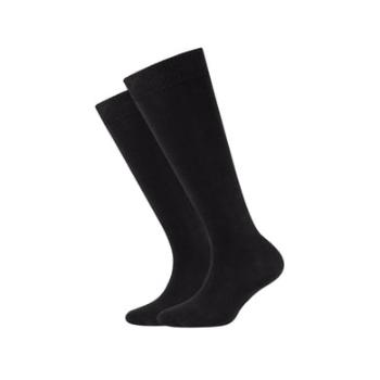 Ponožky Camano Child ren ca-soft kneehigh organic 2-pack black
