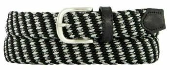 Alberto Metal  Braided Black/Silver 95 cm Pásek