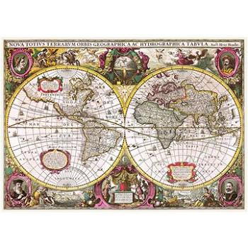 Trefl Puzzle Historická mapa světa r. 1630, 2000 dílků (5900511270952)