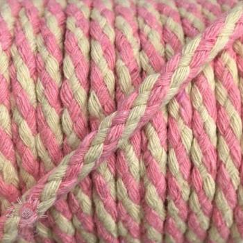 Bavlnená šnůra 5 mm light pink