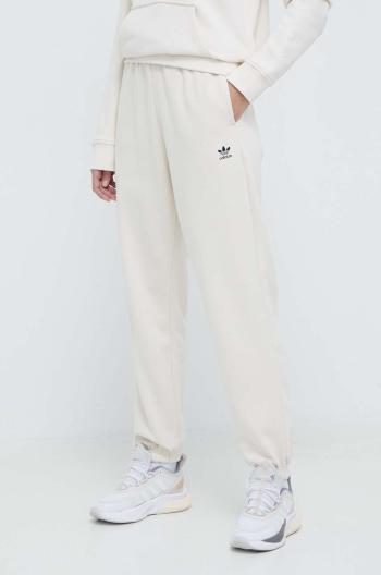 Tepláky adidas Originals Essentials Fleece Joggers béžová barva, s aplikací, IA6436