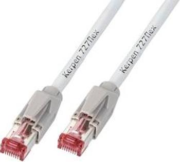 Síťový kabel RJ45 Kerpen K8210GR.10, CAT 6, S/FTP, 10.00 m, šedá