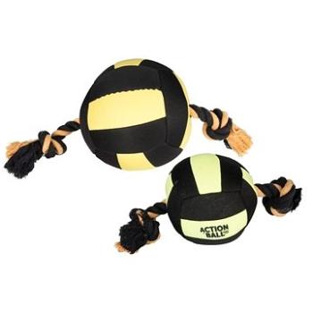 Karlie hračka akční balón černý/žlutý 13cm (4016598454398)