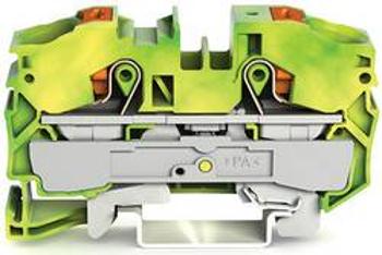 Svorka ochranného vodiče WAGO 2216-1207, pružinové připojení , 12 mm, zelená, žlutá, 20 ks