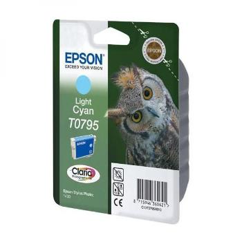 EPSON T0795 (C13T07954010) - originální cartridge, světle azurová, 11ml