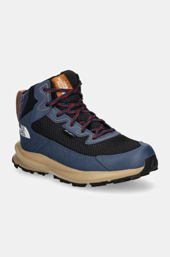 Dětské boty The North Face FASTPACK HIKER MID WP modrá barva, NF0A7W5VVJY1