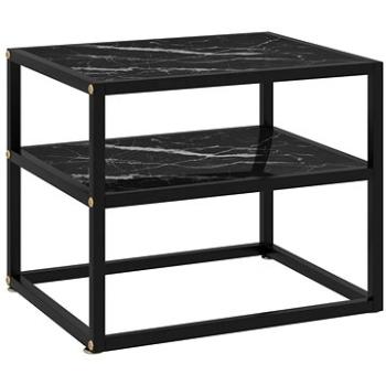 Konzolový stolek černý 50x40x40 cm tvrzené sklo 322854 (322854)