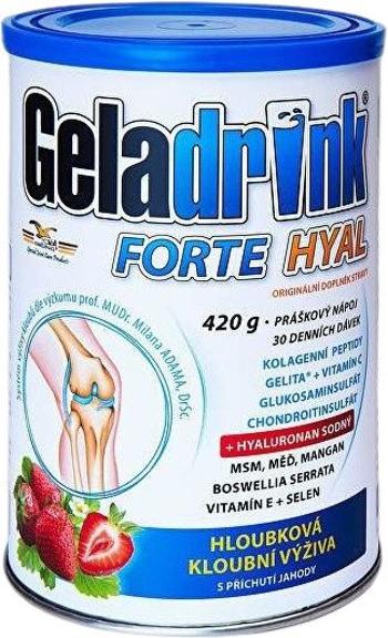 Geladrink FORTE HYAL práškový nápoj jahoda 420 g