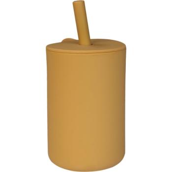 Tryco Silicone Cup and Straw hrnek s brčkem Honey Gold 1 ks