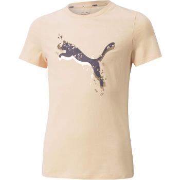 Puma ALPHA TEE G Dívčí triko, růžová, velikost 164