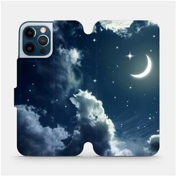Flipové pouzdro na mobil Apple iPhone 12 Pro Max - V145P Noční obloha s měsícem (5903516377480)