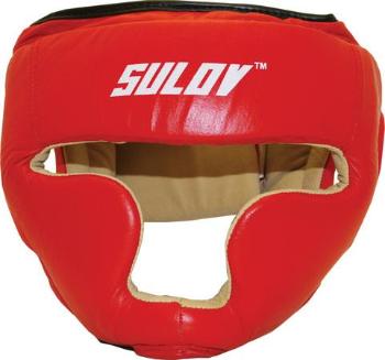 Chránič hlavy uzavřený SULOV®, kožený, vel. M, červený, 45