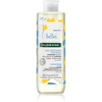 Klorane Bébé Calendula bezoplachová čisticí voda pro normální pokožku 500 ml