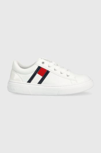 Dětské sneakers boty Tommy Hilfiger bílá barva