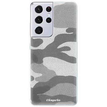 iSaprio Gray Camuflage 02 pro Samsung Galaxy S21 Ultra (graycam02-TPU3-S21u)