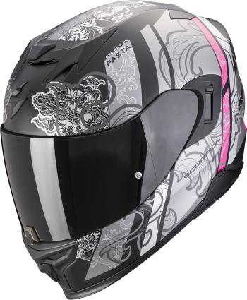 Scorpion EXO 520 EVO AIR FASTA Matt Black/Silver/Pink XS Přilba