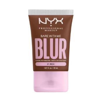 NYX Professional Makeup Bare With Me Blur Tint Foundation 30 ml make-up pro ženy 21 Rich na normální pleť; na smíšenou pleť; na dehydratovanou pleť