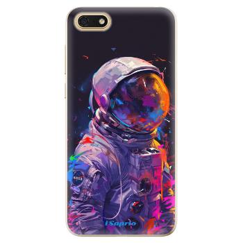 Odolné silikonové pouzdro iSaprio - Neon Astronaut - Huawei Honor 7S