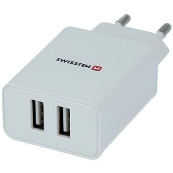 Swissten síťový adaptér SMART IC 2.1A + kabel micro USB 1.2m bílý (22051000)