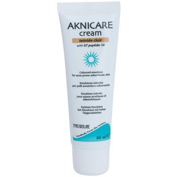 Synchroline Aknicare krém proti akné při seboroické dermatitidě odstín Clair 50 ml