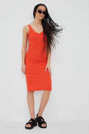 Šaty Vero Moda oranžová barva, mini