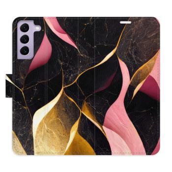 Flipové pouzdro iSaprio - Gold Pink Marble 02 - Samsung Galaxy S22 5G