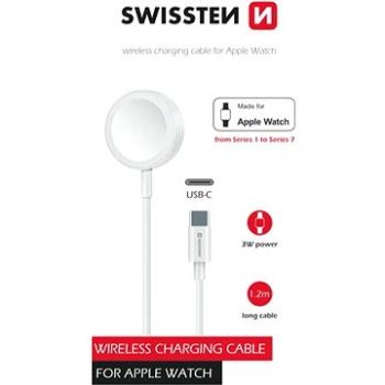 Swissten nabíjecí magnetický kabel pro Apple Watch, USB-C 1.2m (22055512)