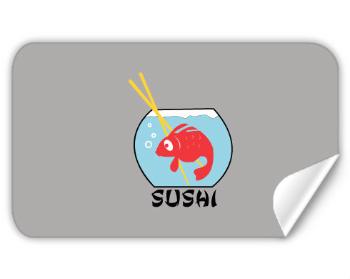 Samolepky obdelník - 5 kusů Sushi