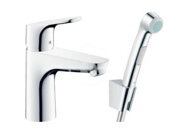 HANSGROHE Focus E2 Umyvadlová baterie 100, s ruční sprchou Bidette, chrom 31927000