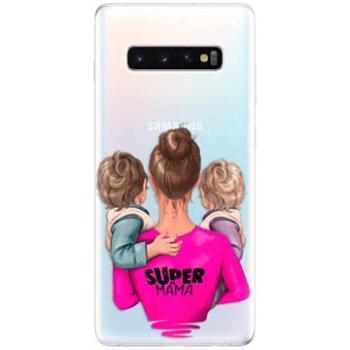 iSaprio Super Mama - Two Boys pro Samsung Galaxy S10+ (smtwboy-TPU-gS10p)