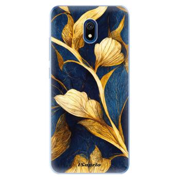 Odolné silikonové pouzdro iSaprio - Gold Leaves - Xiaomi Redmi 8A