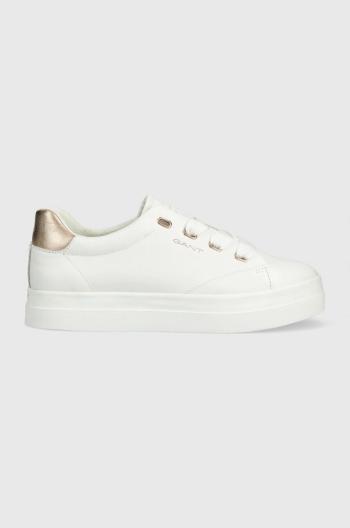 Kožené sneakers boty Gant Avona bílá barva, 26531918.G296