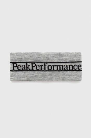 Čelenka Peak Performance Pow šedá barva