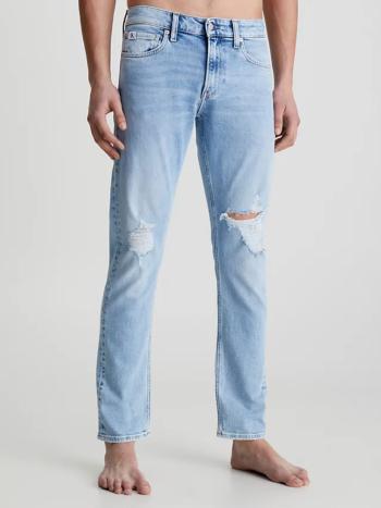 Calvin Klein pánské modré džíny Slim - 32/30 (1AA)