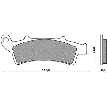 NEWFREN brzdové destičky (směs SCOOTER ELITE SINTERED) (2ks) M502-681 (M502-681)