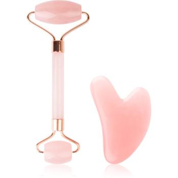 Brushworks Resin Rose Roller & Gua Sha sada pro péči o pleť