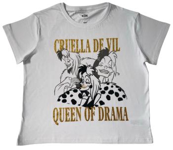EPlus Dámské tričko 101 Dalmatinů - Cruella bílé Velikost - dospělý: L