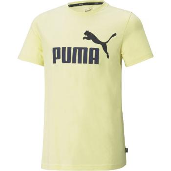 Puma ESS+2 COL LOGO TEE B Dětské triko, žlutá, velikost 116