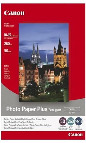 Papír Canon SG-201 10x15 fotopapír saténový, 50ks, 260g/m2, 1686B015