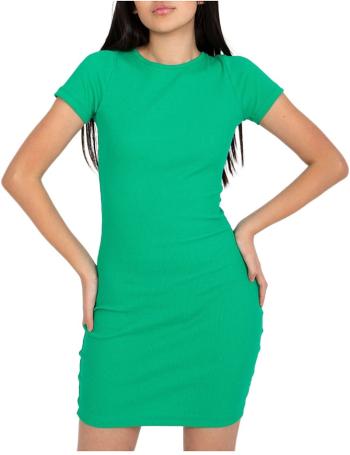 Zelené přiléhavé mini šaty s výstřihem na zádech vel. S