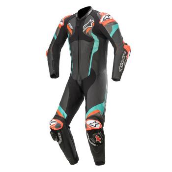 Jednodílná moto kombinéza Alpinestars Atem 4 černá/modrá/červená