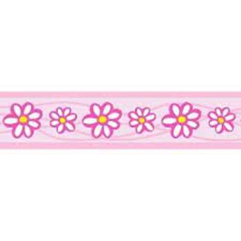 Obojek RD DAISY chain PINK  - 2,5/41-63 cm