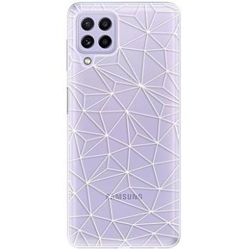 iSaprio Abstract Triangles 03 - white pro Samsung Galaxy A22 (trian03w-TPU3-GalA22)