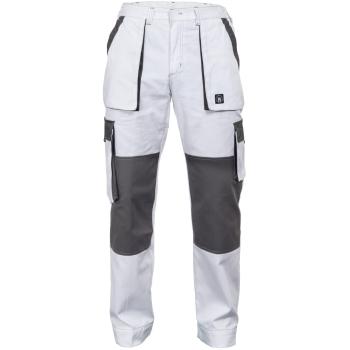 Cerva Pánské pracovní kalhoty MAX SUMMER - Bílá / šedá | 62