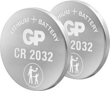 Knoflíkový článek CR 2032 lithiová GP Batteries GPCR2032 3 V 2 ks